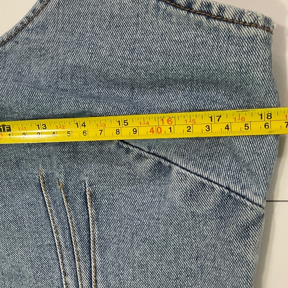 Newport News Jeanology Collection Juniors Denim Top Size 14 Vintage - Picture 8 of 10